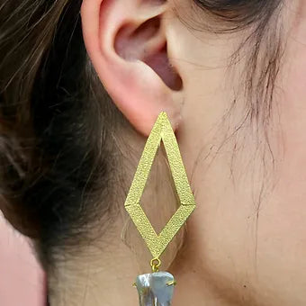 White'N'Gold Pearl Luxe Earrings