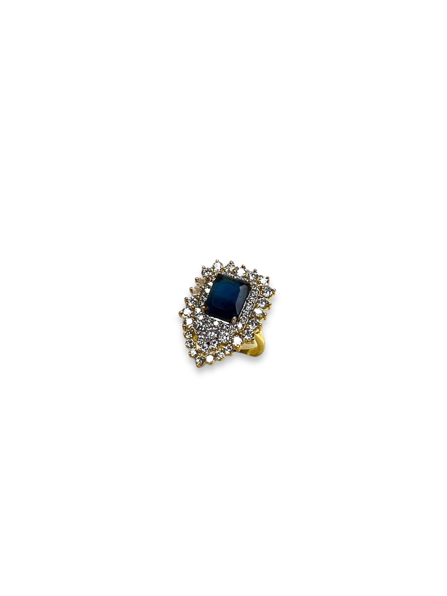 Zirconia Ring with Coloured Stone