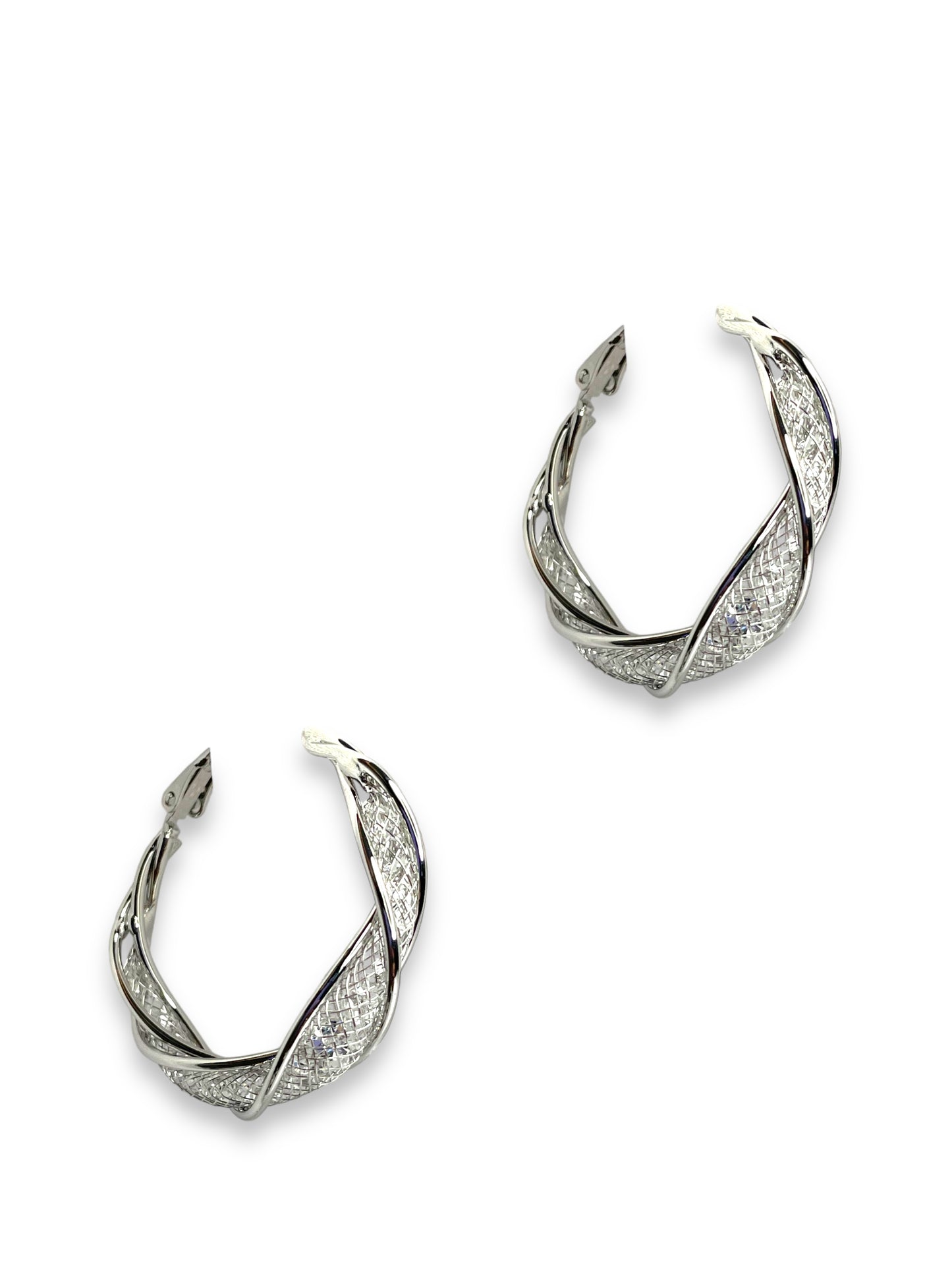 Chic Silver Hoops