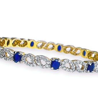 Zirconia Blue Stone Bracelet