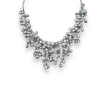 Silver Pearl Necklace