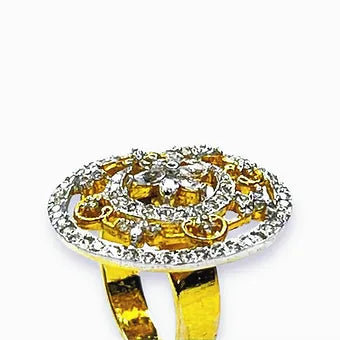 Zirconia Flower Ring