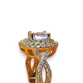 Crystal Chandelier Ring