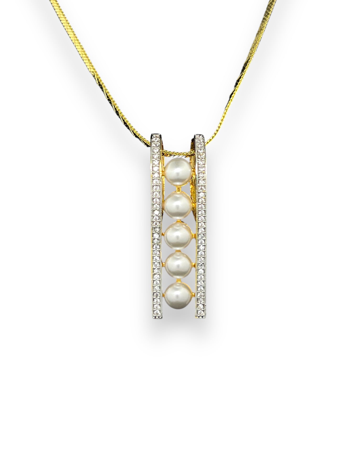 Tall Pearl Pendant Set