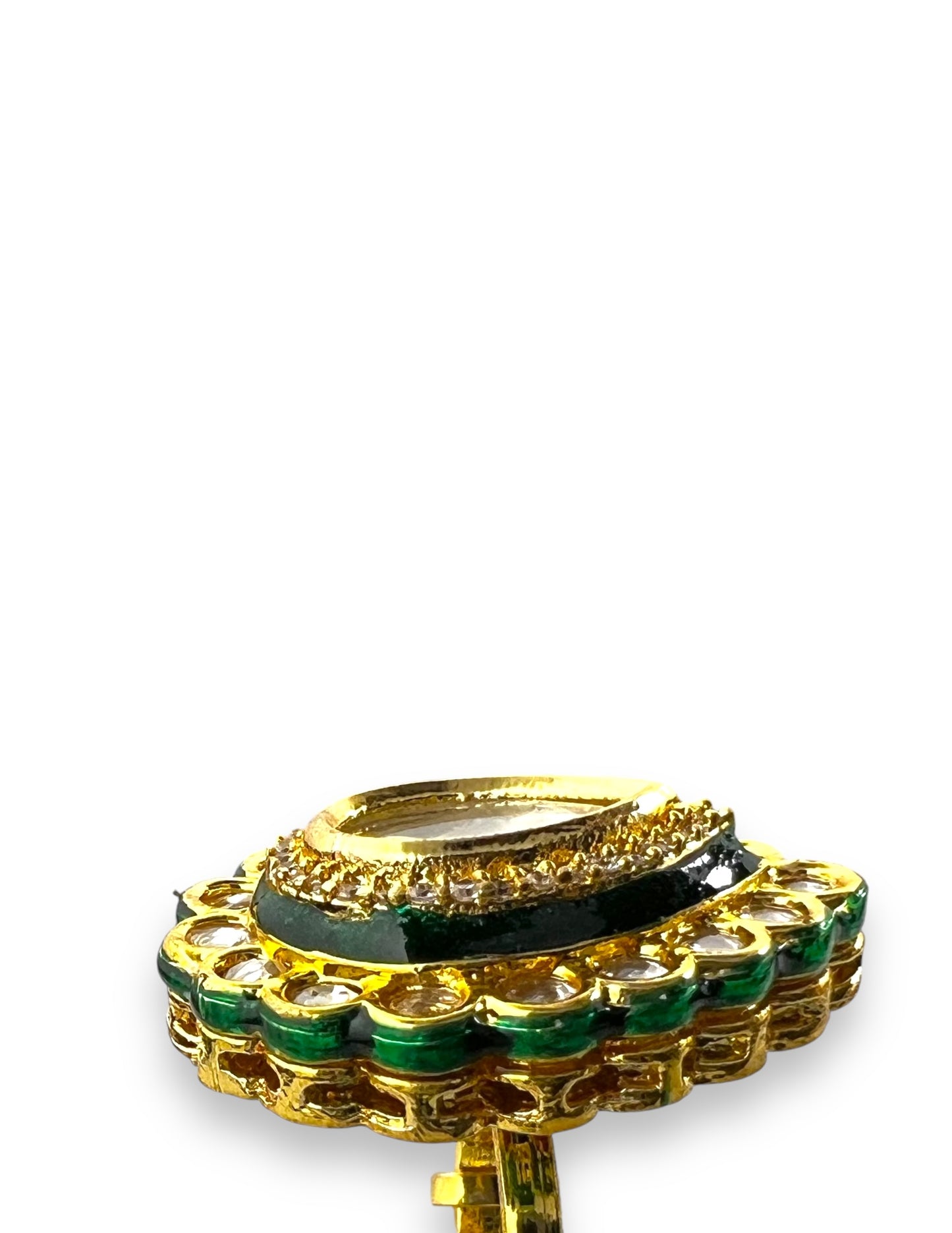 Kundan Leaf Ring