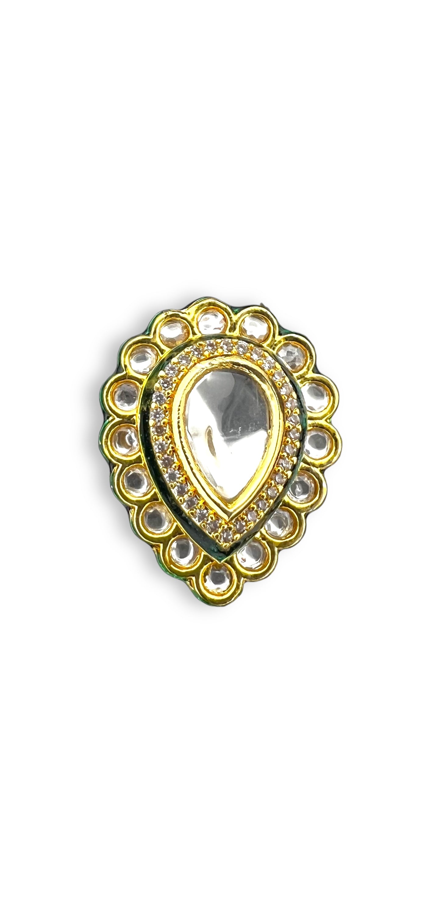 Kundan Leaf Ring