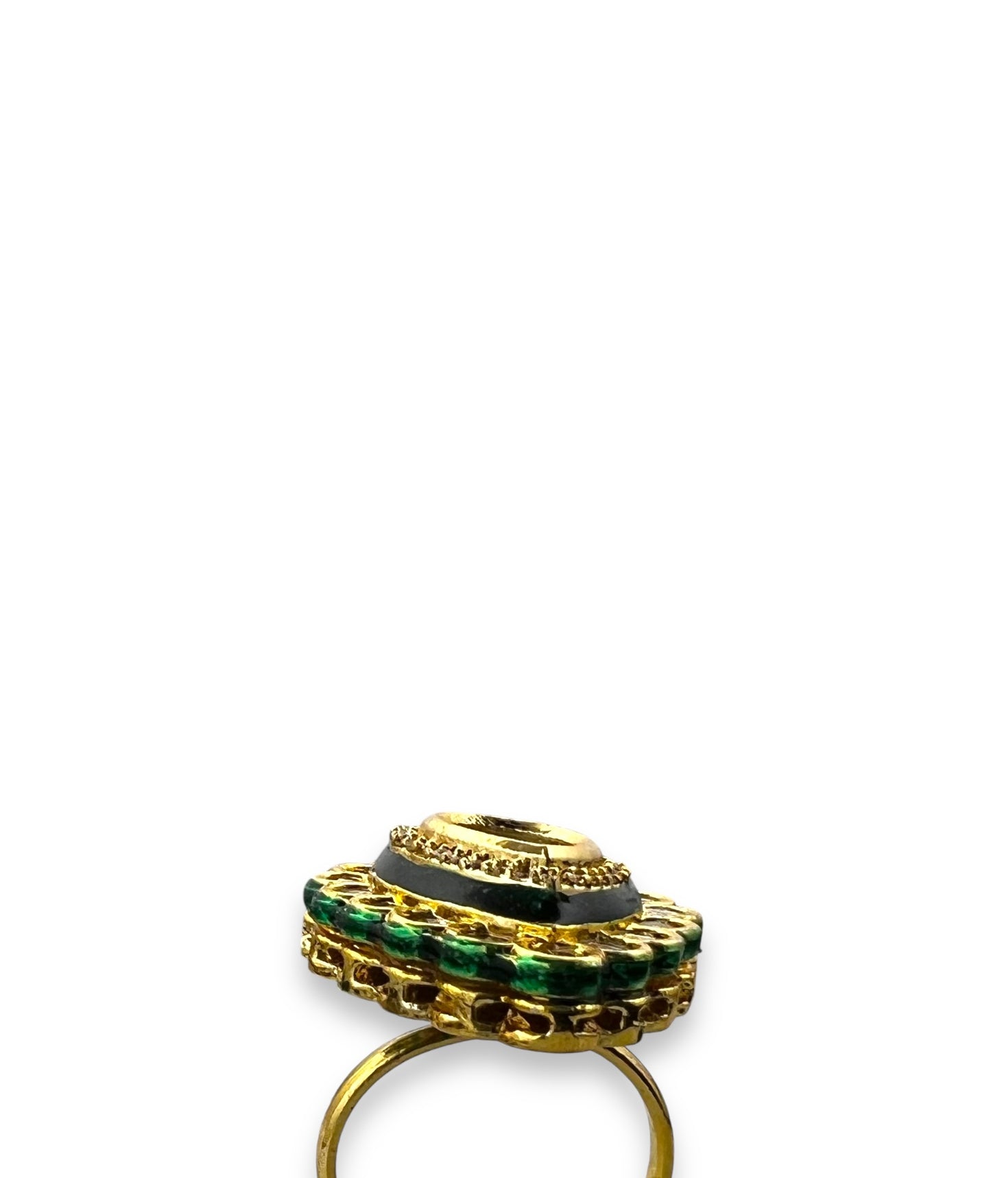 Kundan Leaf Ring