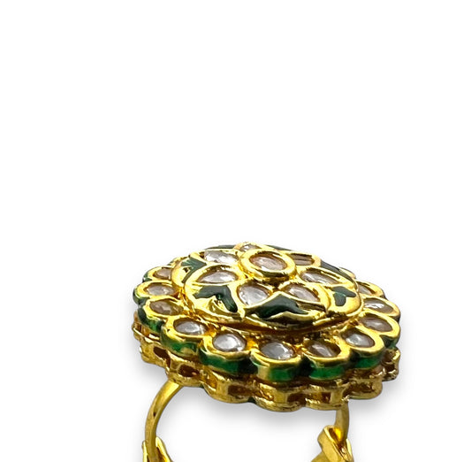 Kundan Flower Ring