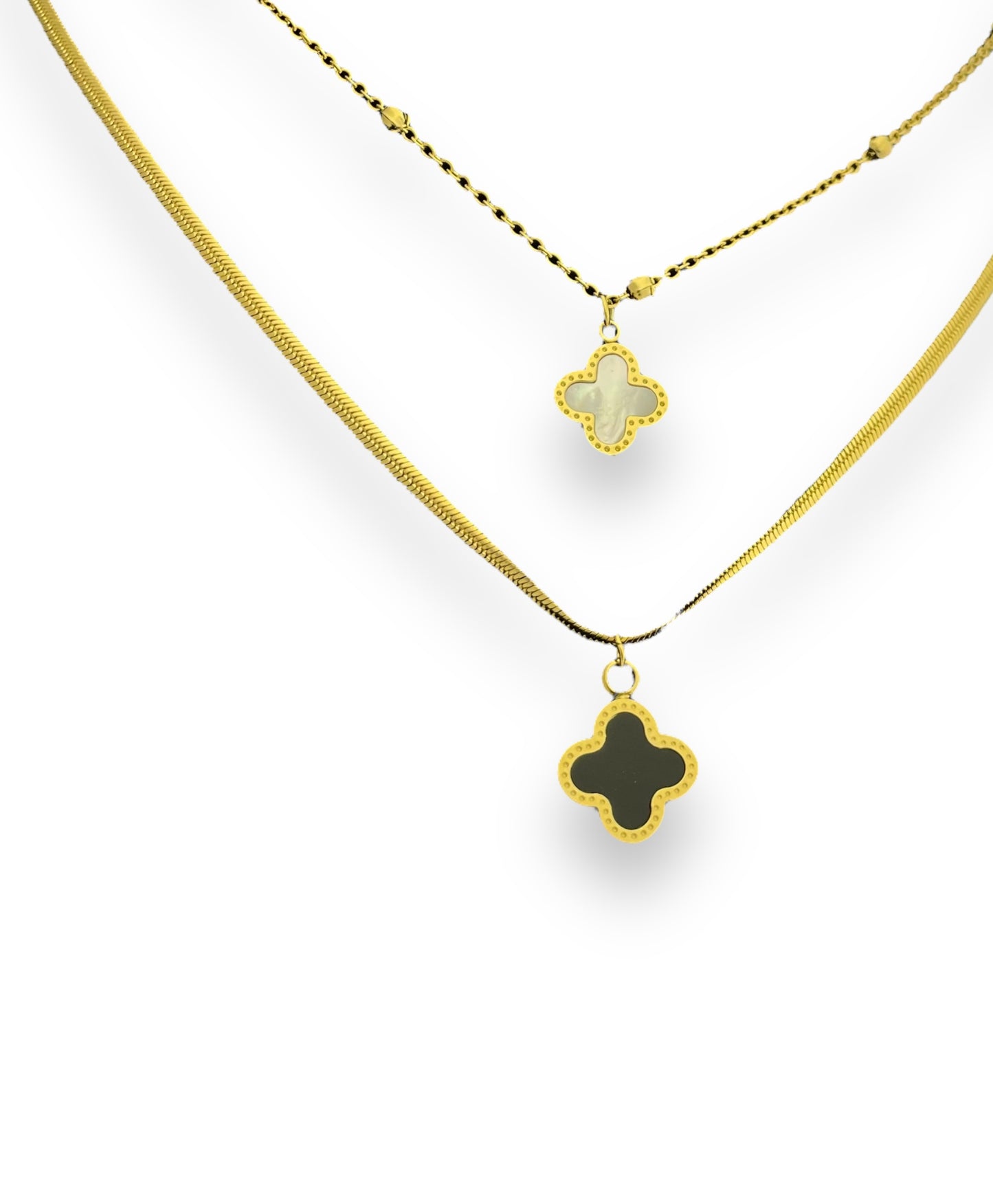 Double Layer Clover Necklace