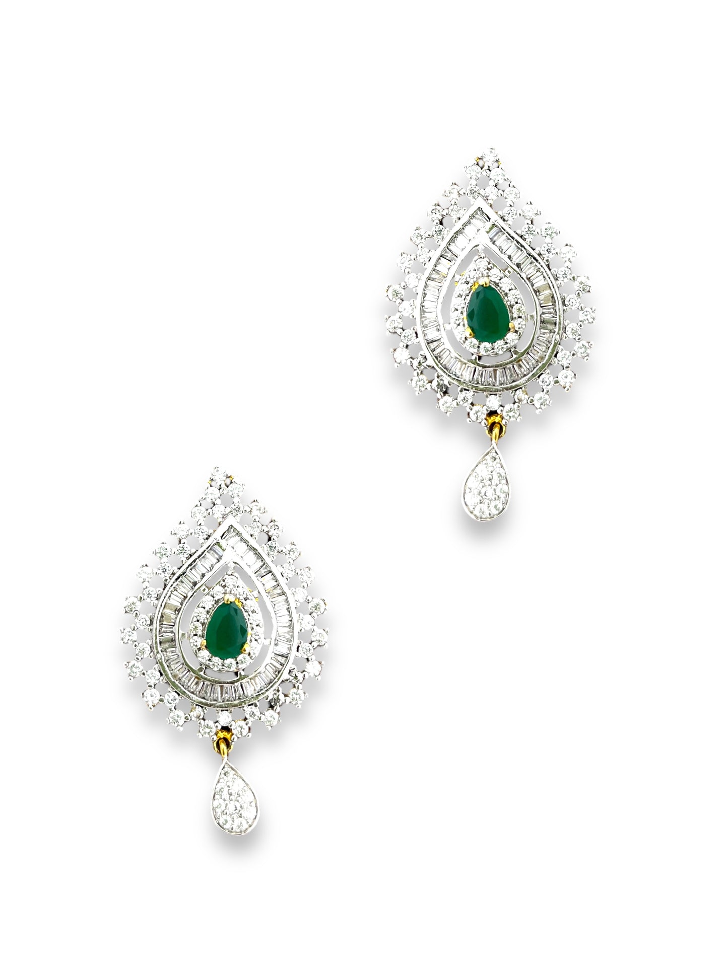 Zirconia Spade Earrings