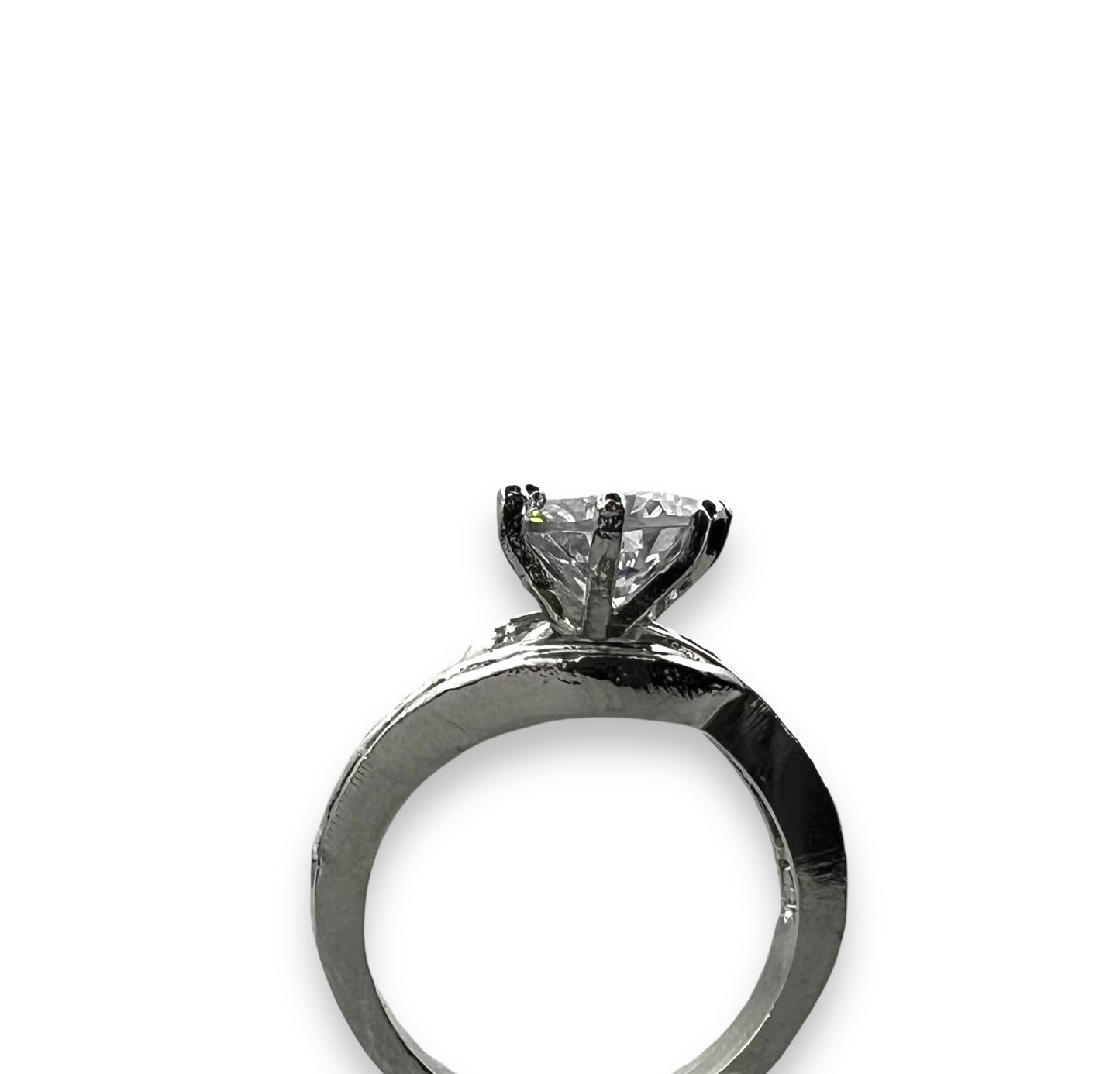 Silver Solitaire Ring