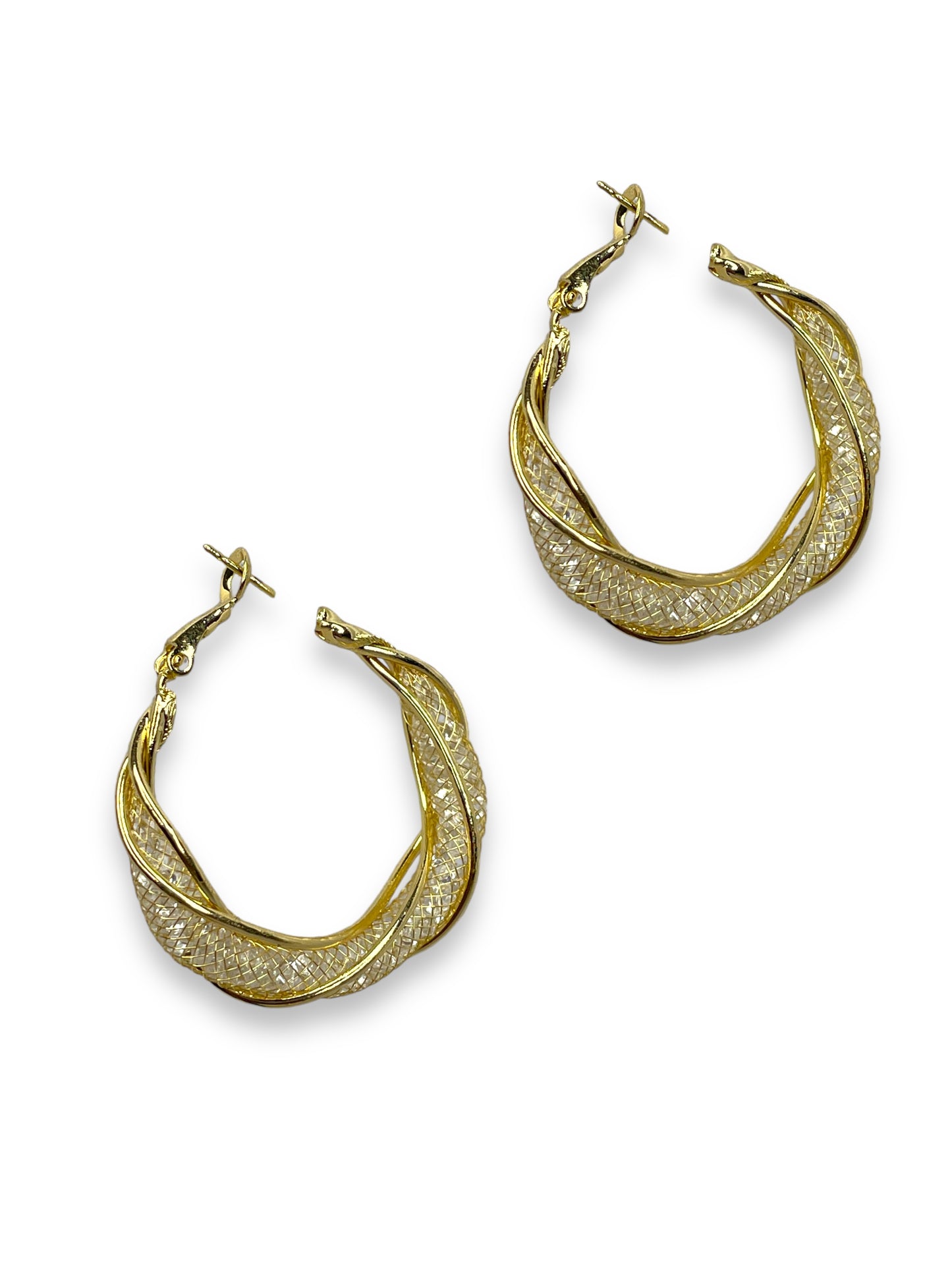 Chic Golden Hoops