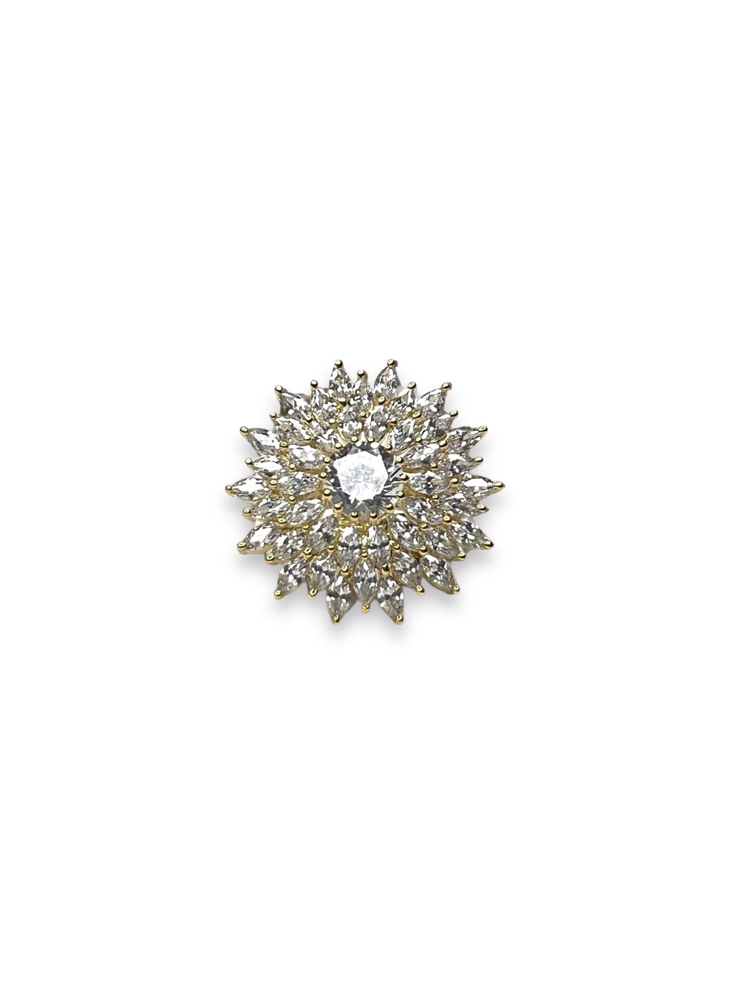 Zirconia Sunflower Ring